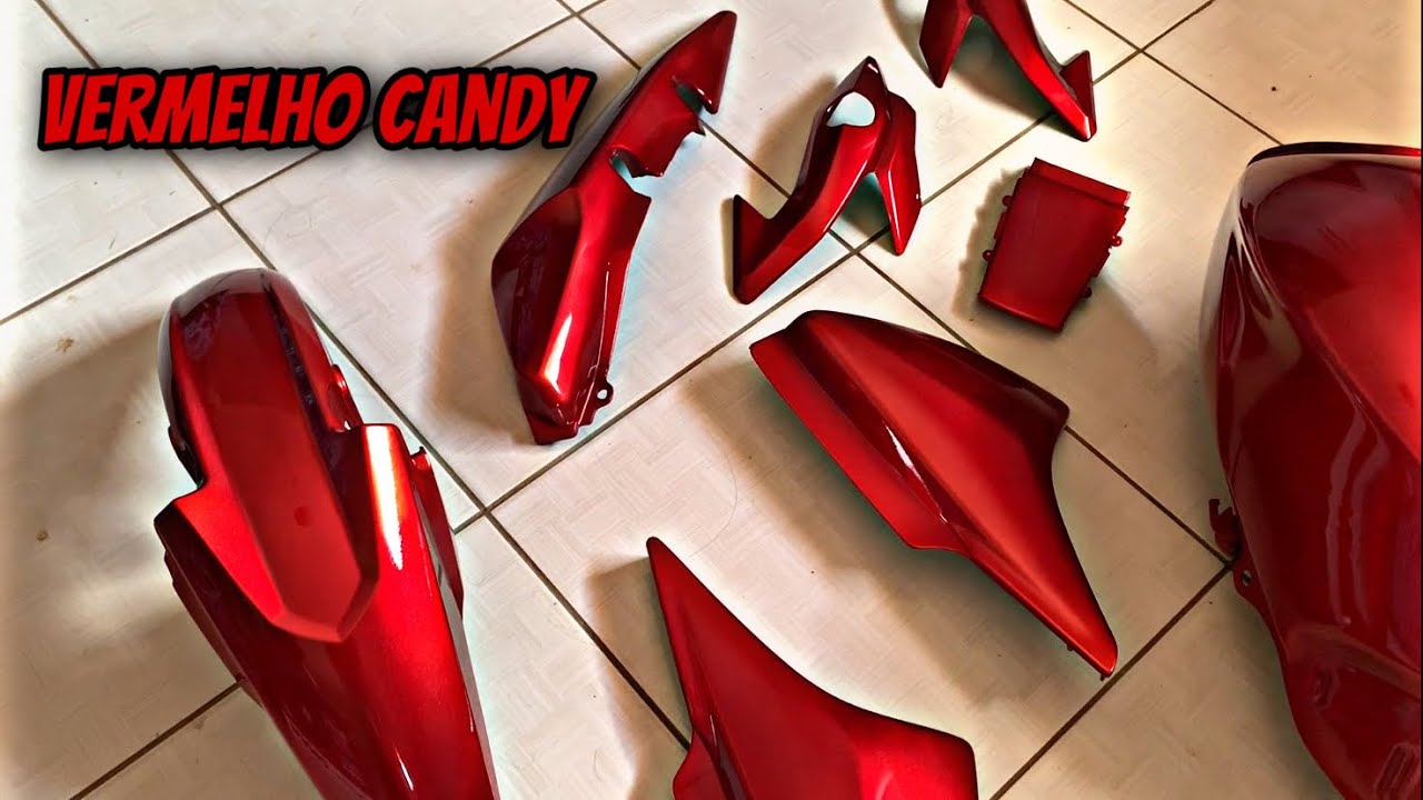 PINTEI A MOTO DO MEU AMIGO  (vermelho candy)🤤