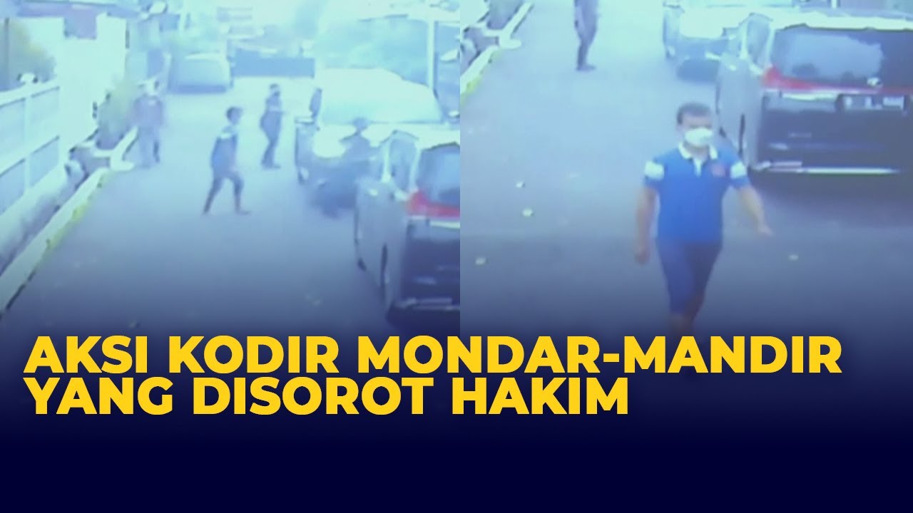 CCTV Aksi Kodir Mondar-mandir yang Jadi Sorotan Hakim Sidang Kasus Ferdy Sambo