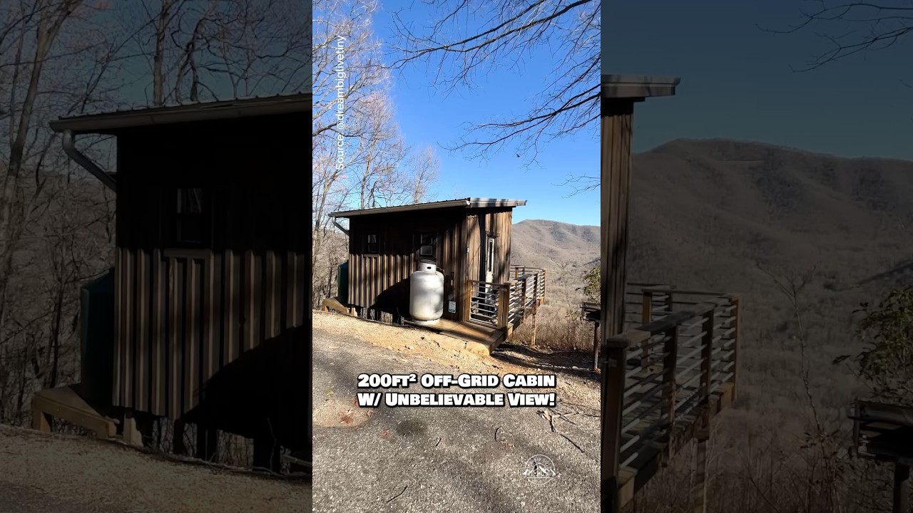 Off-grid #cabin in the mountains! 🏔️