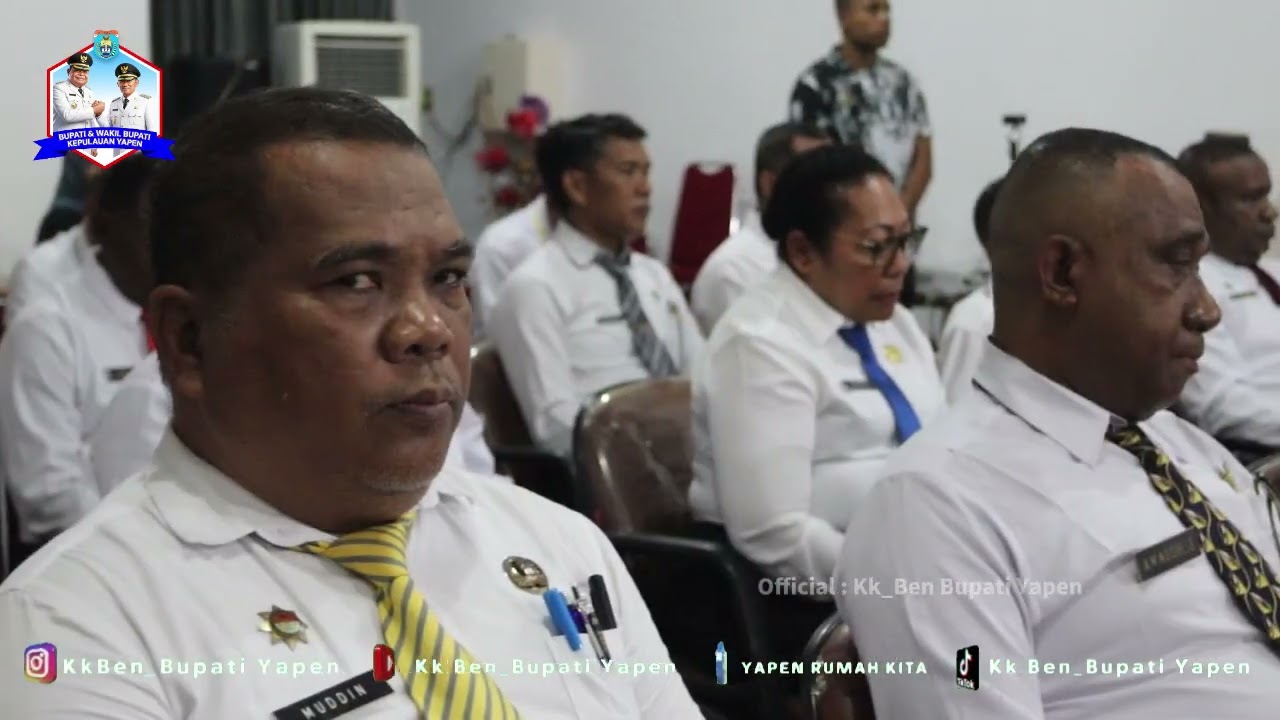 Di Ikuti 20 Peserta, Bupati Yapen Benyamin Arisoy Resmi Buka Seleksi Terbuka JPT Pratama