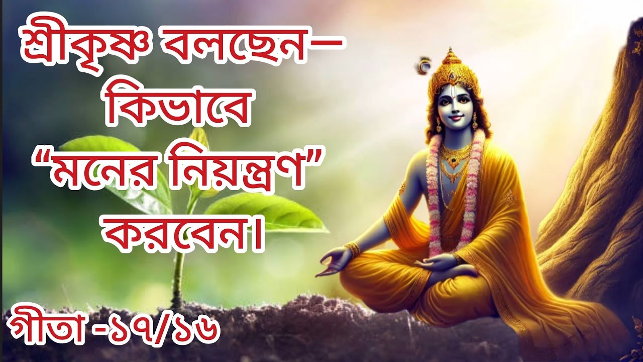 শ্রীমদ্ভগবদগীতা অধ্যায় ১৭ শ্লোক ১৬ । জগদীশ পন্ডিত দাস।