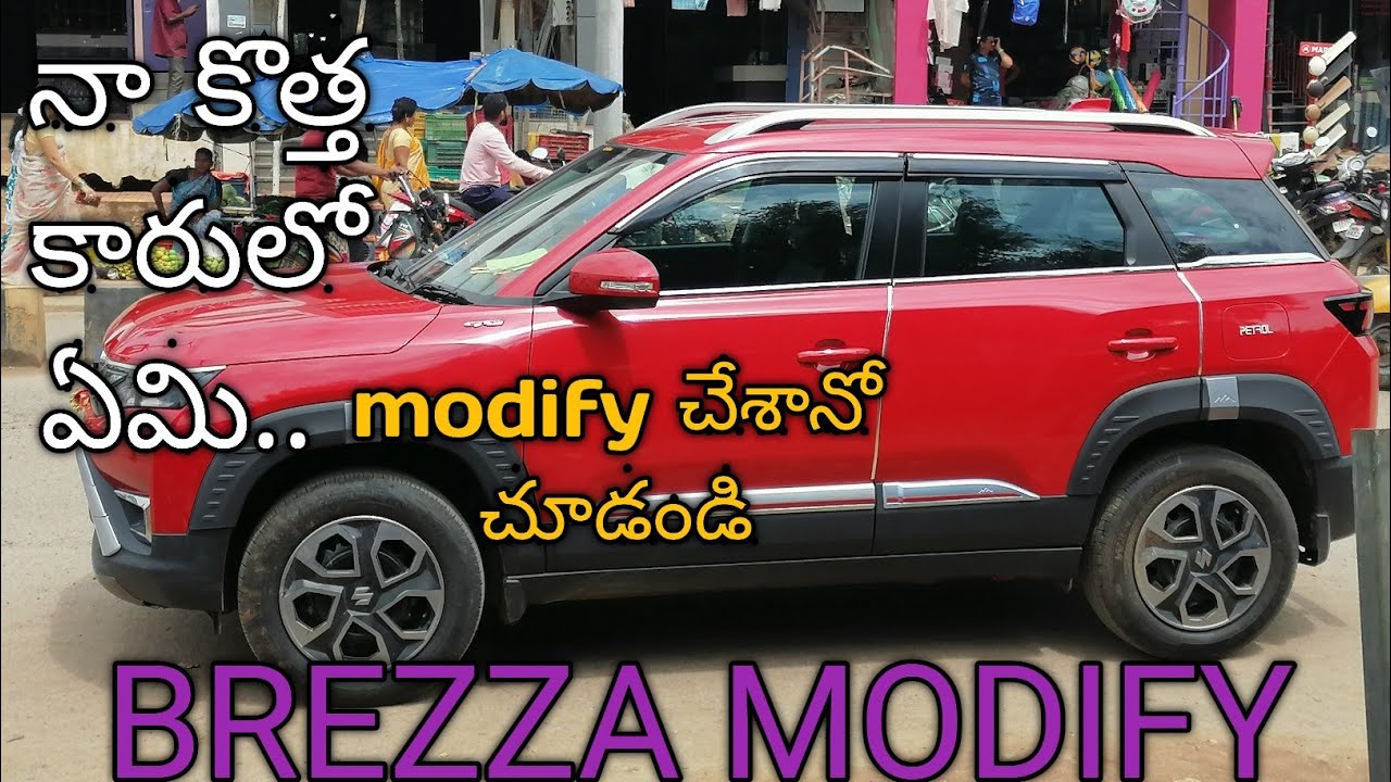 my New  brezza car accessory spears installation