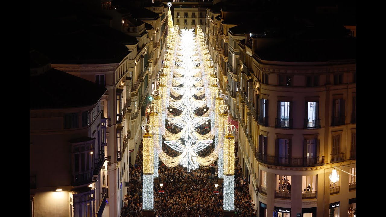 Encendido de las luces de Navidad en Málaga 2023