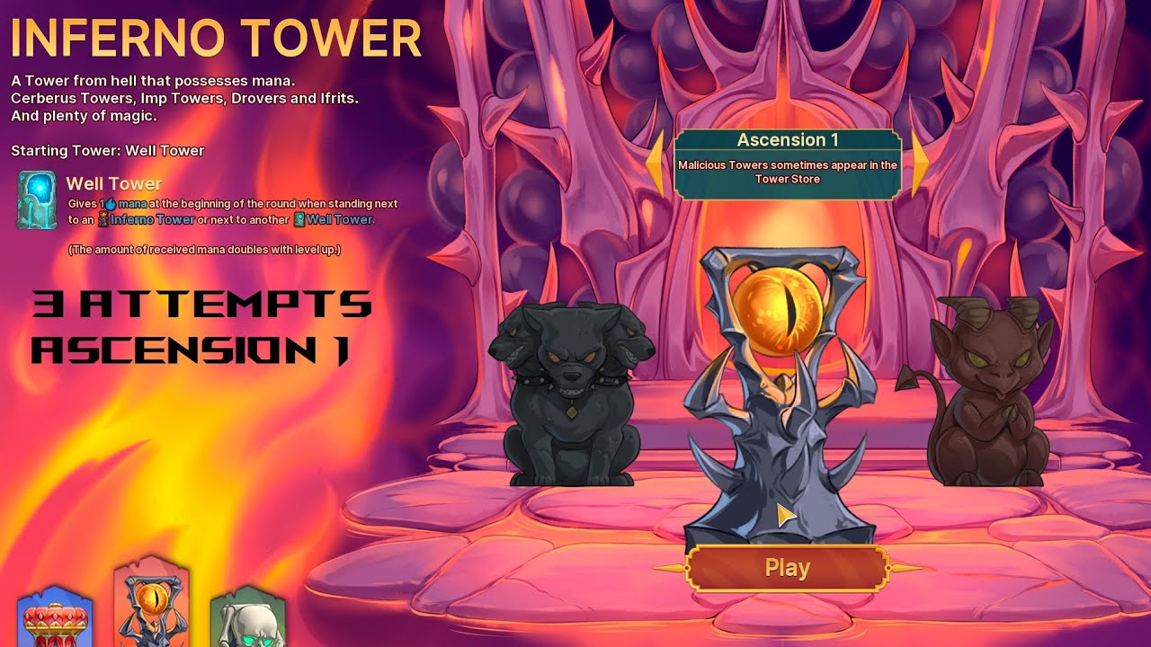 Ascension 1 - Inferno Tower - Playthrough - Epic Auto Towers
