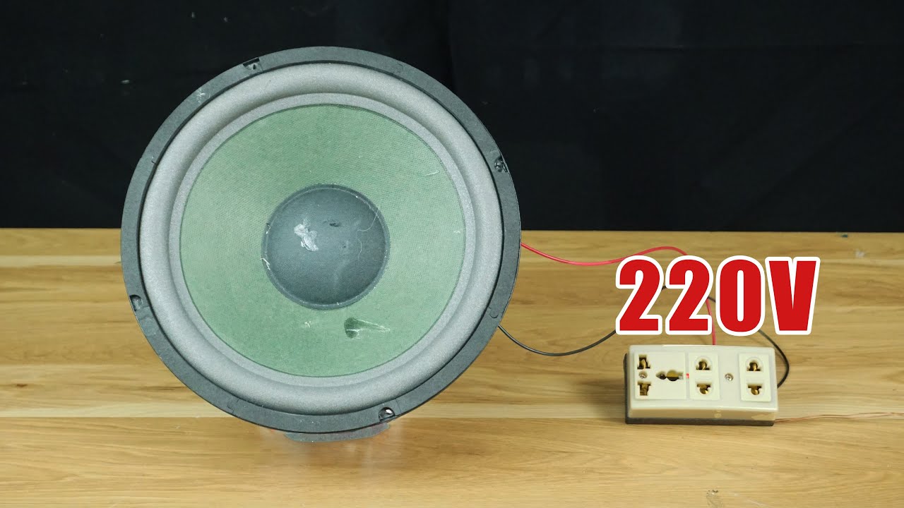How to turn a Speaker into a high power generator