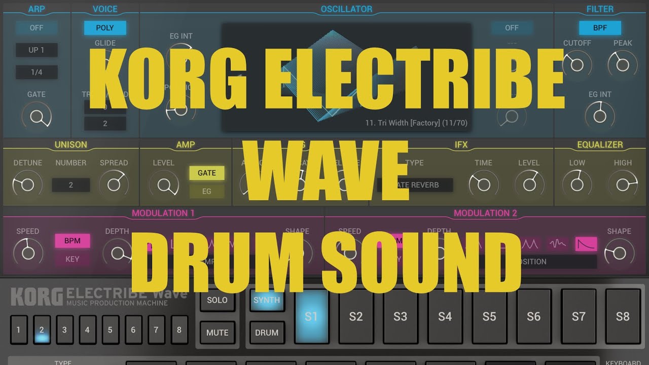 Korg Electribe Wave - Tutorial: Exploring the app Part 3, Drum Sound