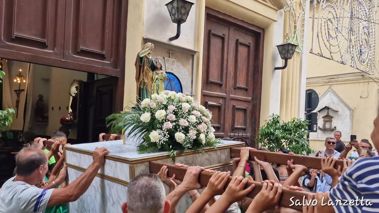 (PALERMO) - PROCESSIONE DI SANT'ANNA DEI NOVIZI DEL BORGO VECCHIO (4K) 26/07/2025
