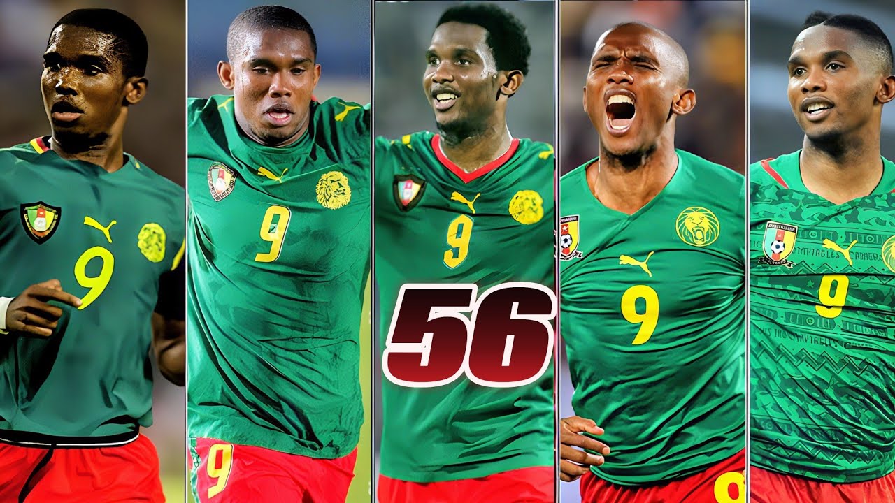 Samuel Eto'o • Les 56 Buts avec les Lions Indomptables du Cameroun (1080p)