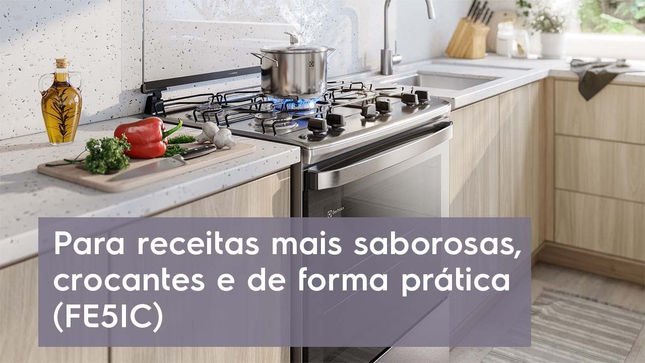 Conhe&ccedil;a o Fog&atilde;o 5 bocas Electrolux Efficient (FE5IC)