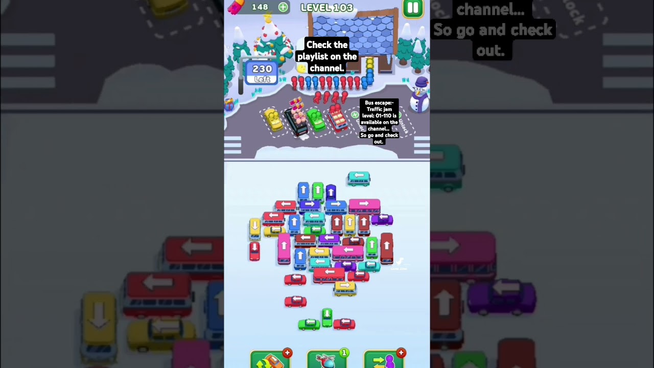Bus escape:Traffic jam level: 01-110 is available on the channel#gamingvideos #busescapetrafficjam