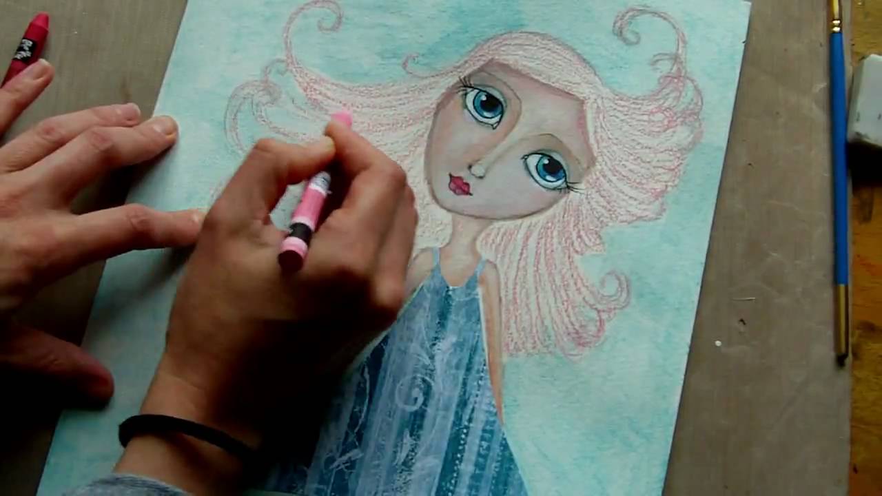 Painting a Mixed Media Portrait - Part 3