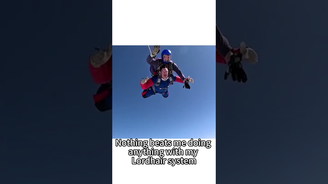 Hair System Test: If It Survives SKYDIVING&hellip; It Can Survive Anything! 🪂💨 #confidenceboost