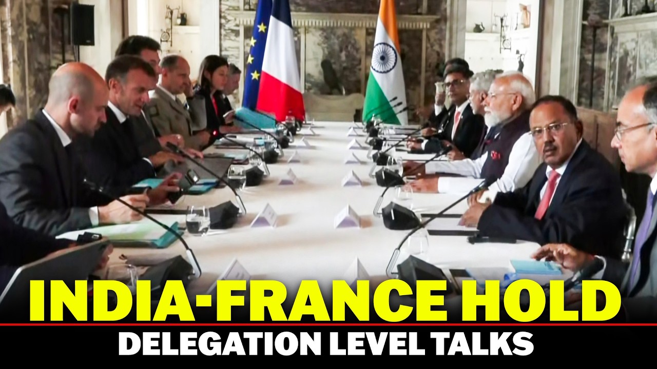 WATCH LIVE: PM Modi holds delegation-level talks with French President Macron | India-France ties