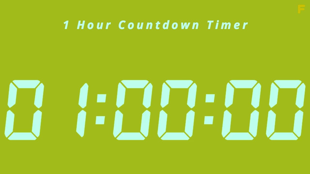 1 Hour Countdown Timer