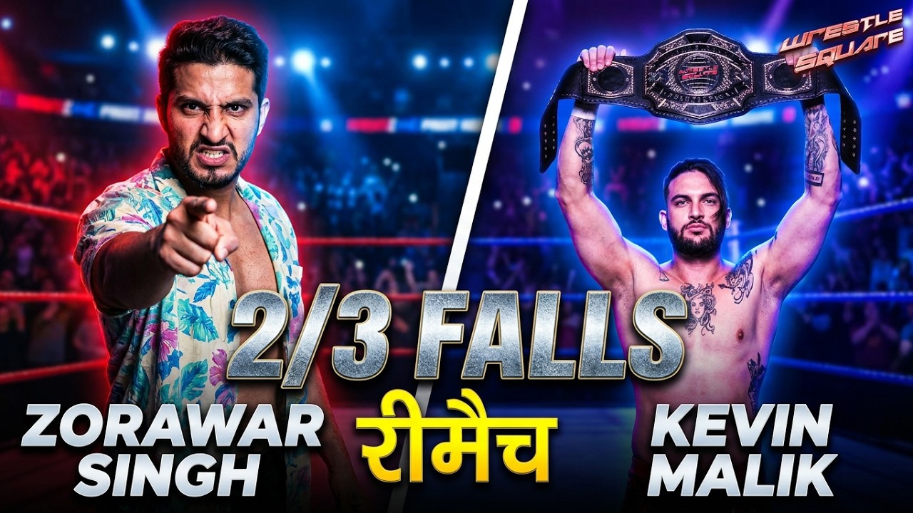 2/3 Fall Wrestling Match - Zorawar vs Kevin Malik [ Indian Wrestler]