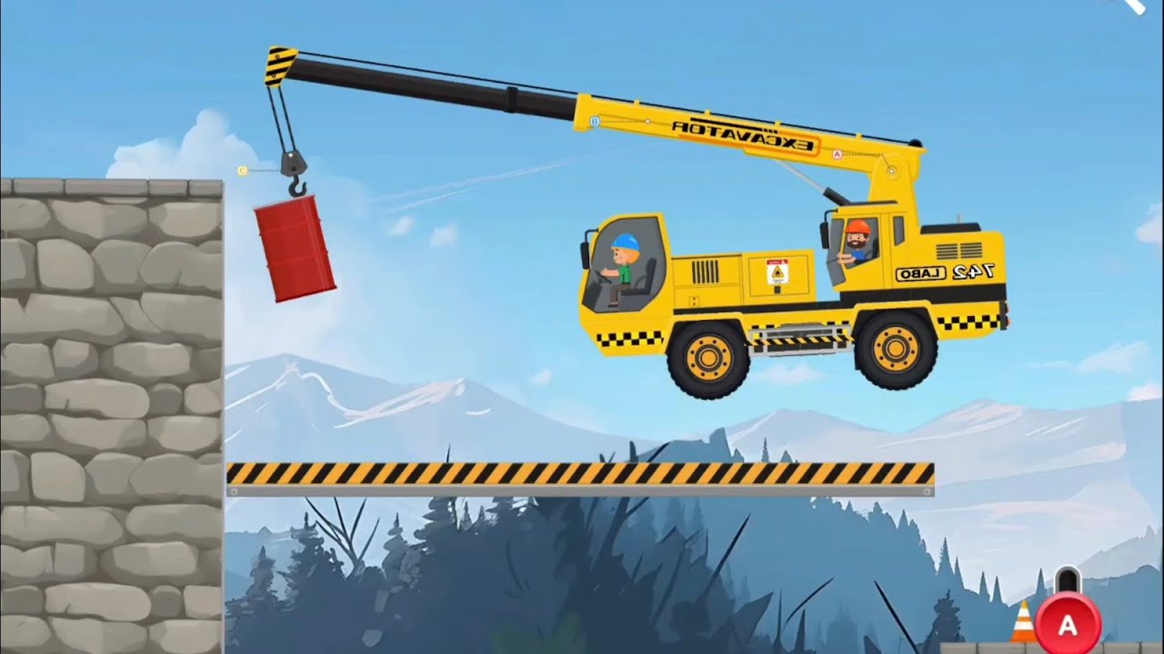 Hydraulic Crane (PART 1) Misi memindahkan benda yang penuh tantangan sempat gagal berkali-kali!!