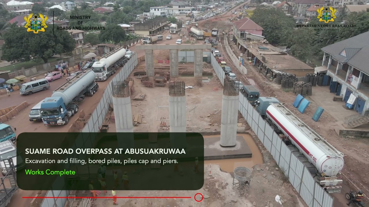 Progress Update on the Construction Of Suame Interchange