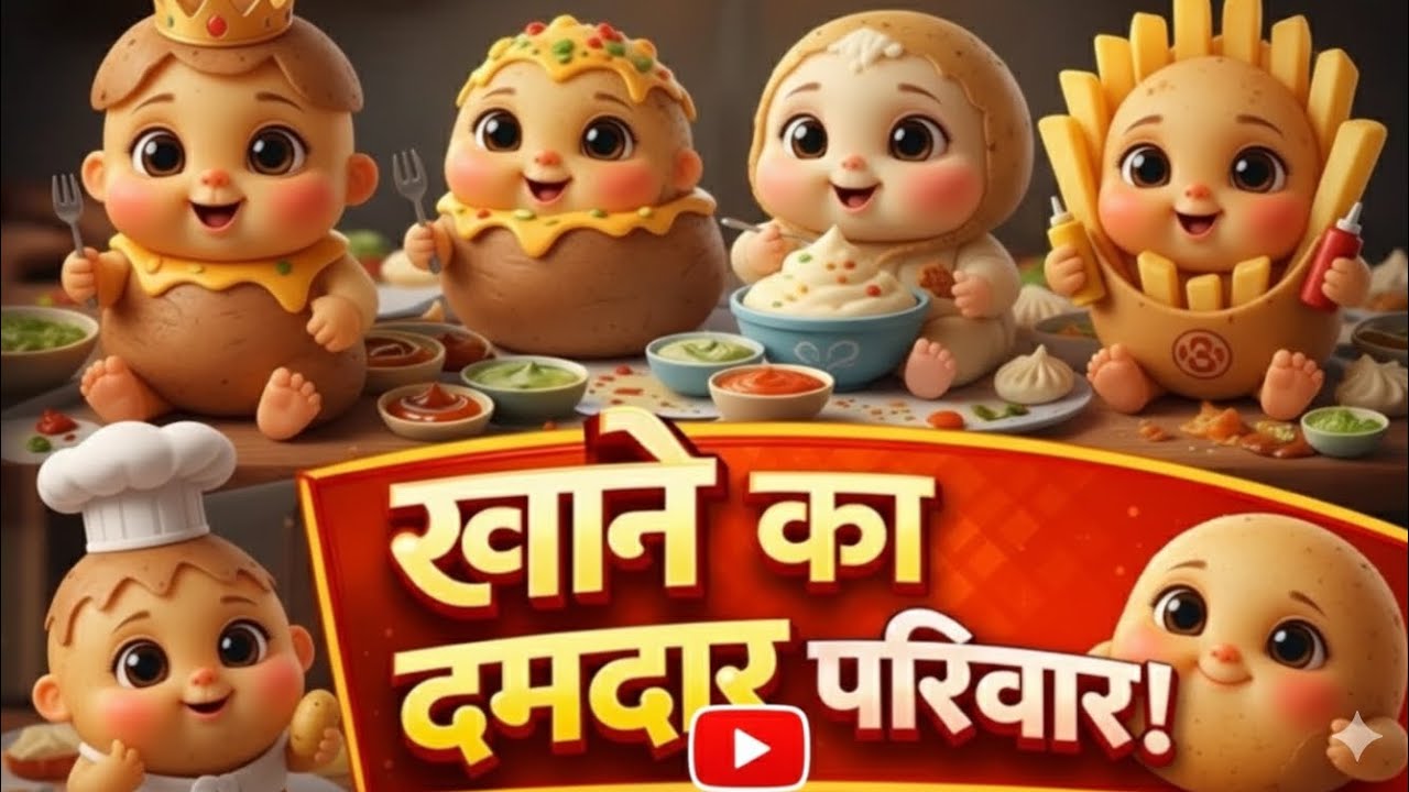 “Cute Cartoon Food Adventure 🍟😍”“ Babies’ Big Food Party 🍔✨”Little Babies & Big Food Fun 🍕👶