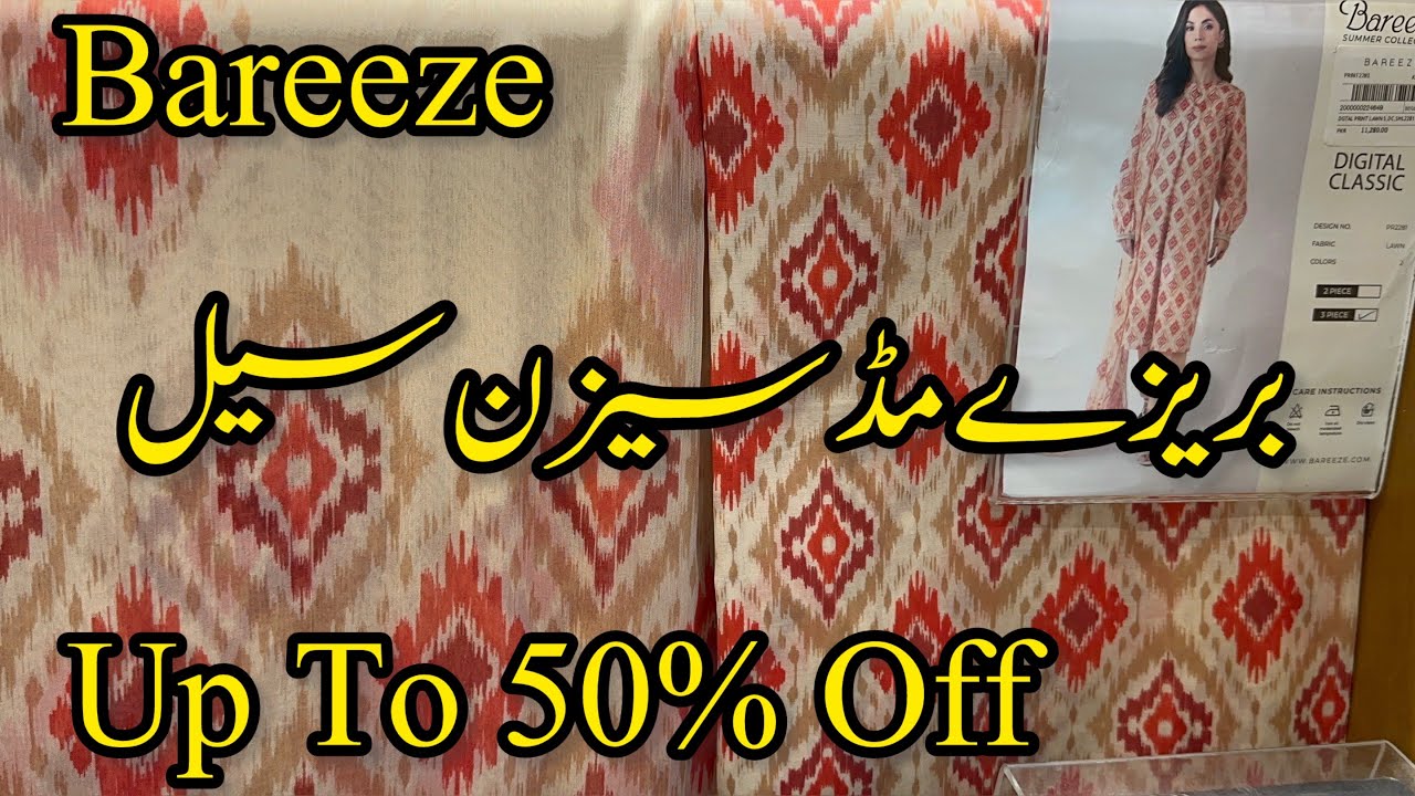 Bareeze Mid Season Sale | Bareeze Up To 50% Off | Bareeze Sale 💕