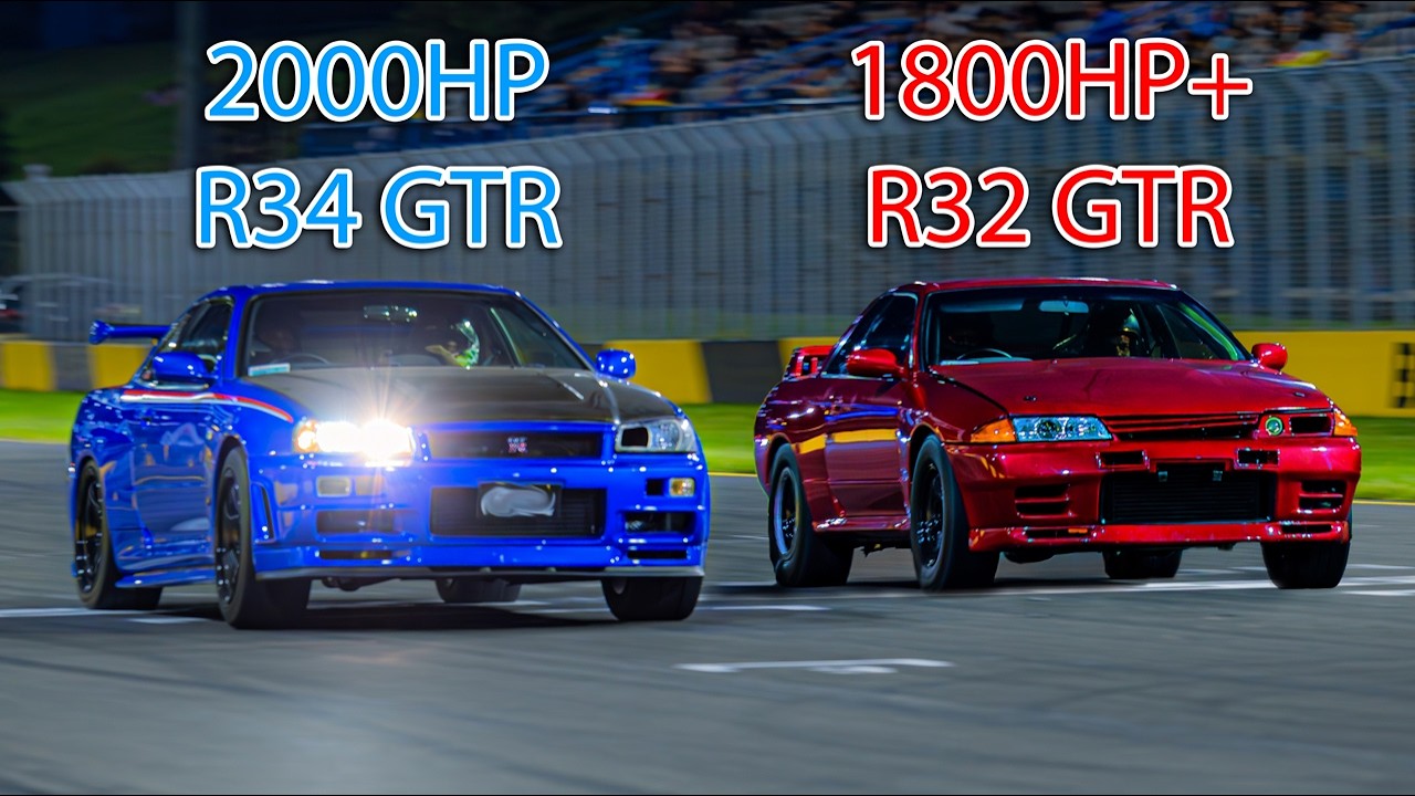 1600HP R33 GTR TAKES ON ROLL RACING SYDNEY