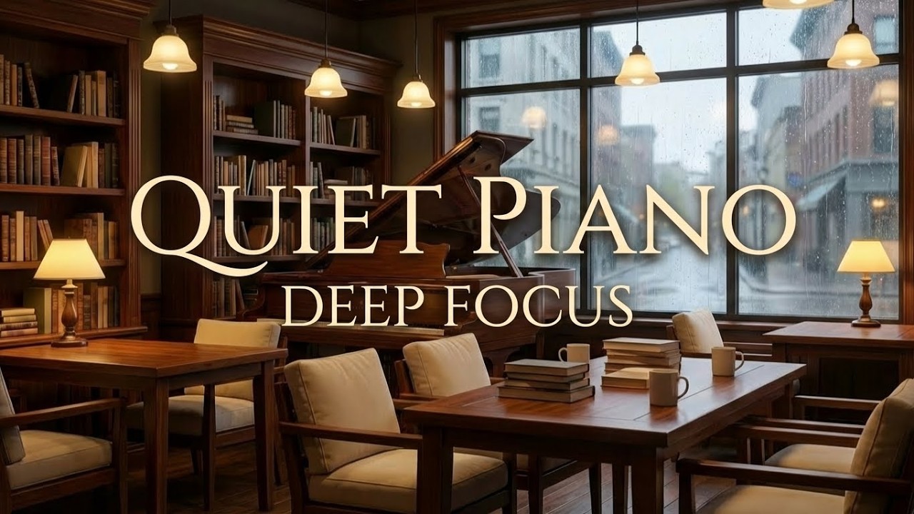 Quiet Piano Music for Deep Focus & Study | 3+ Hours of Calm Background Piano