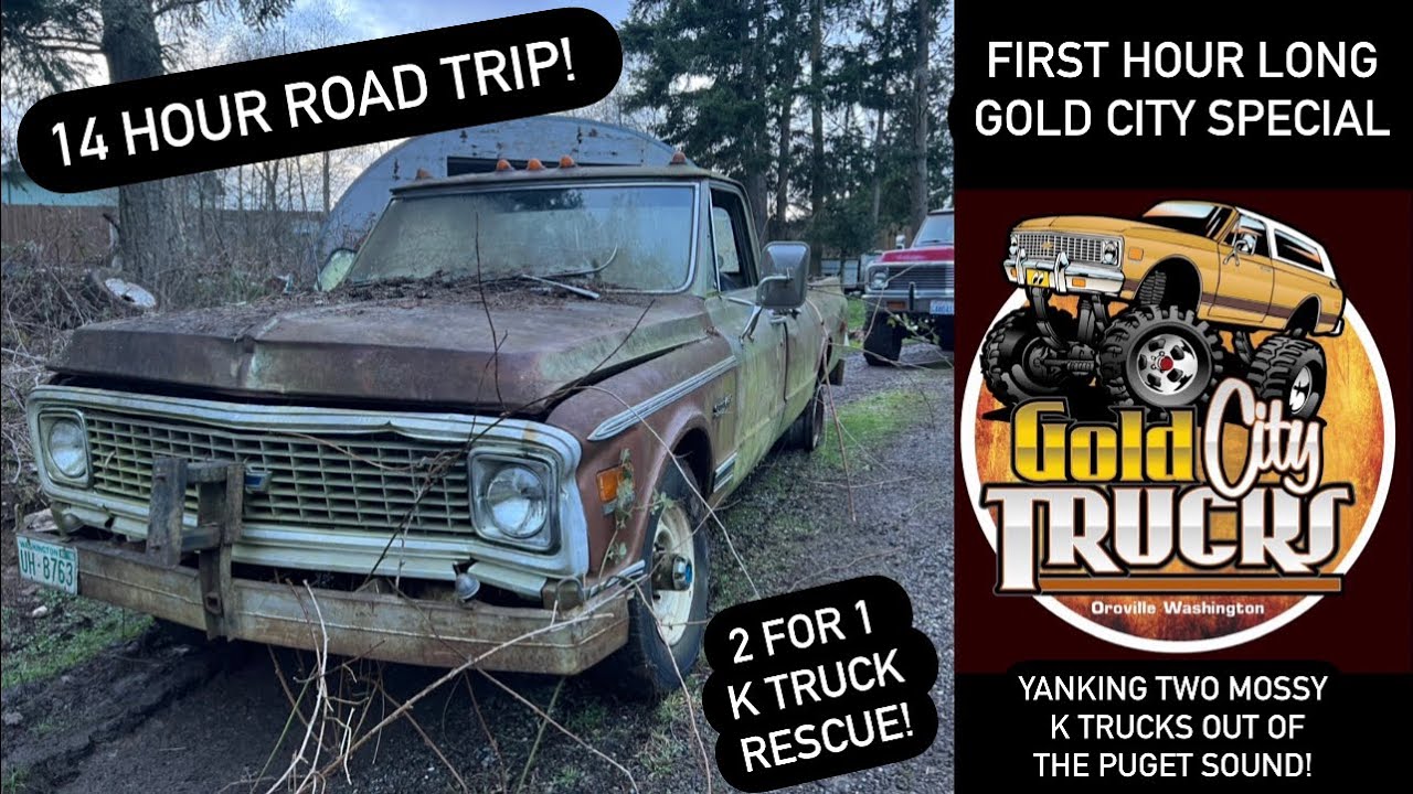 DOUBLE K TRUCK RESCUE! Buying 2 ‘67-72 K Trucks and hauling them 7 hours home! - Hour Long Special
