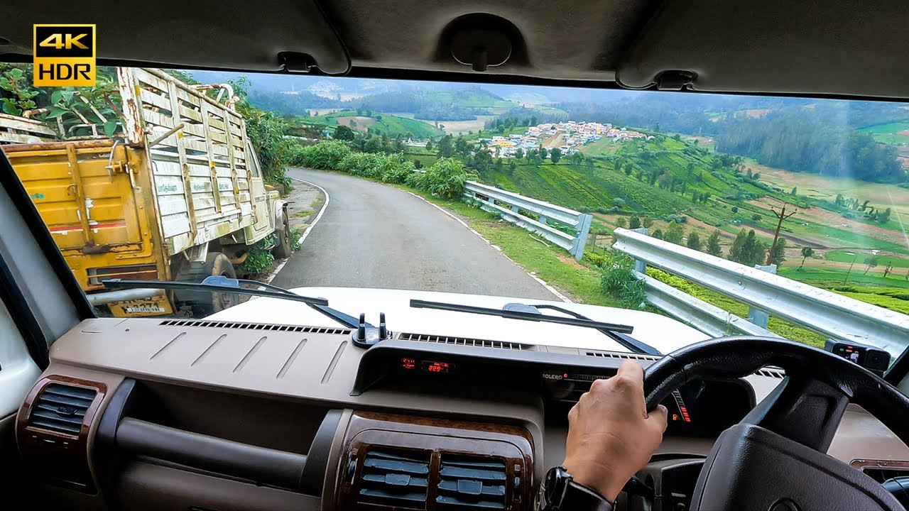 4K | Ooty Village Road Trip | Mahindra Bolero POV | POV Driving  | Indian Adventure