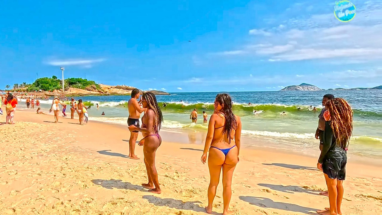 Beach Walk in ARPOADOR BEACH, Rio de Janeiro Brazil 4K Part 6