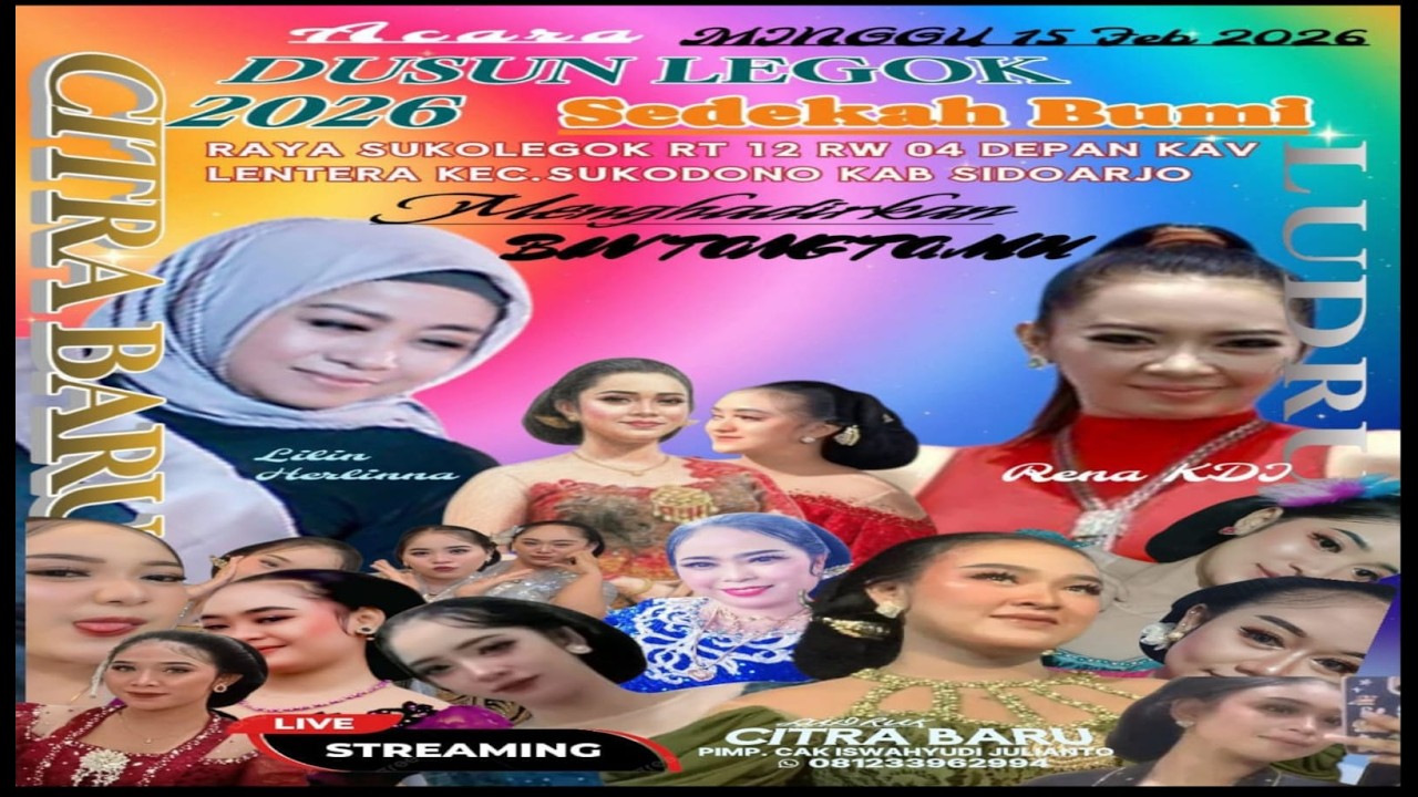 LIVE STREAMING -LUDRUK CITRA BARU,DS.SUKO KEC,SUKODONO SIDOARJO. SEDEKAH BUMI.
