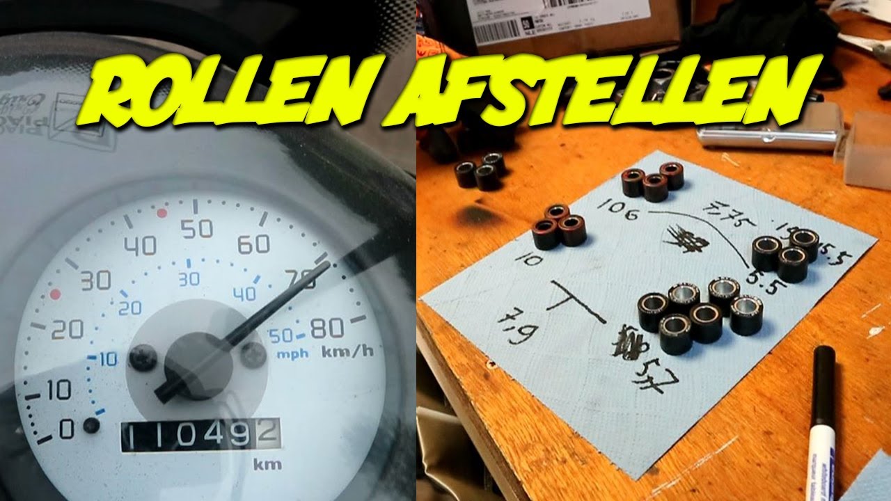 PIAGGIO ZIP 80CC PROJECT! ROLLEN AFSTELLEN EN WOK MELDING?!