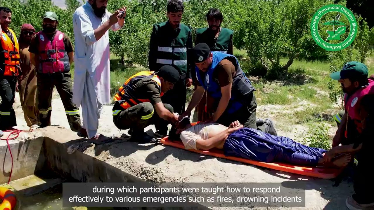 PDMA Balochistan Conducts Two-Day Emergency Response Training in Kan Mehterzai, Killa Saifullah