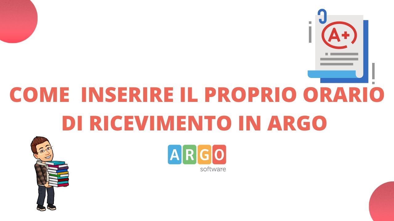 Per docenti: come inserire il prorpio orario di ricevimento in Argo