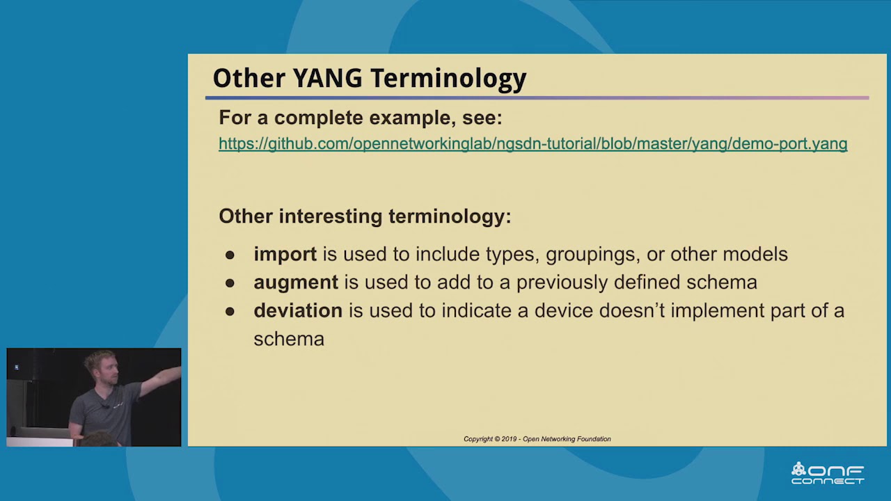 Next-Gen SDN Tutorial - Session 2: YANG, OpenConfig, and gNMI