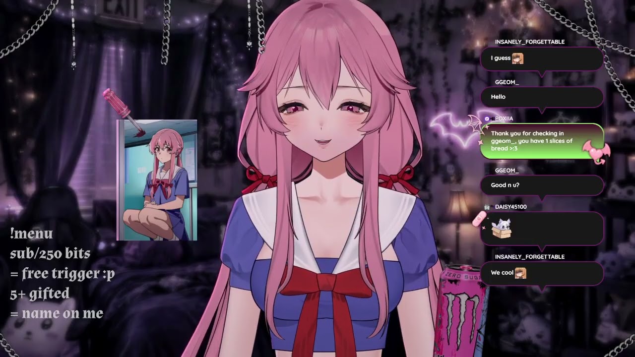 [VOD 1.6.26]🦇༉‧₊˚. cosplay night :p ASMR with YUNO GASAI ♡