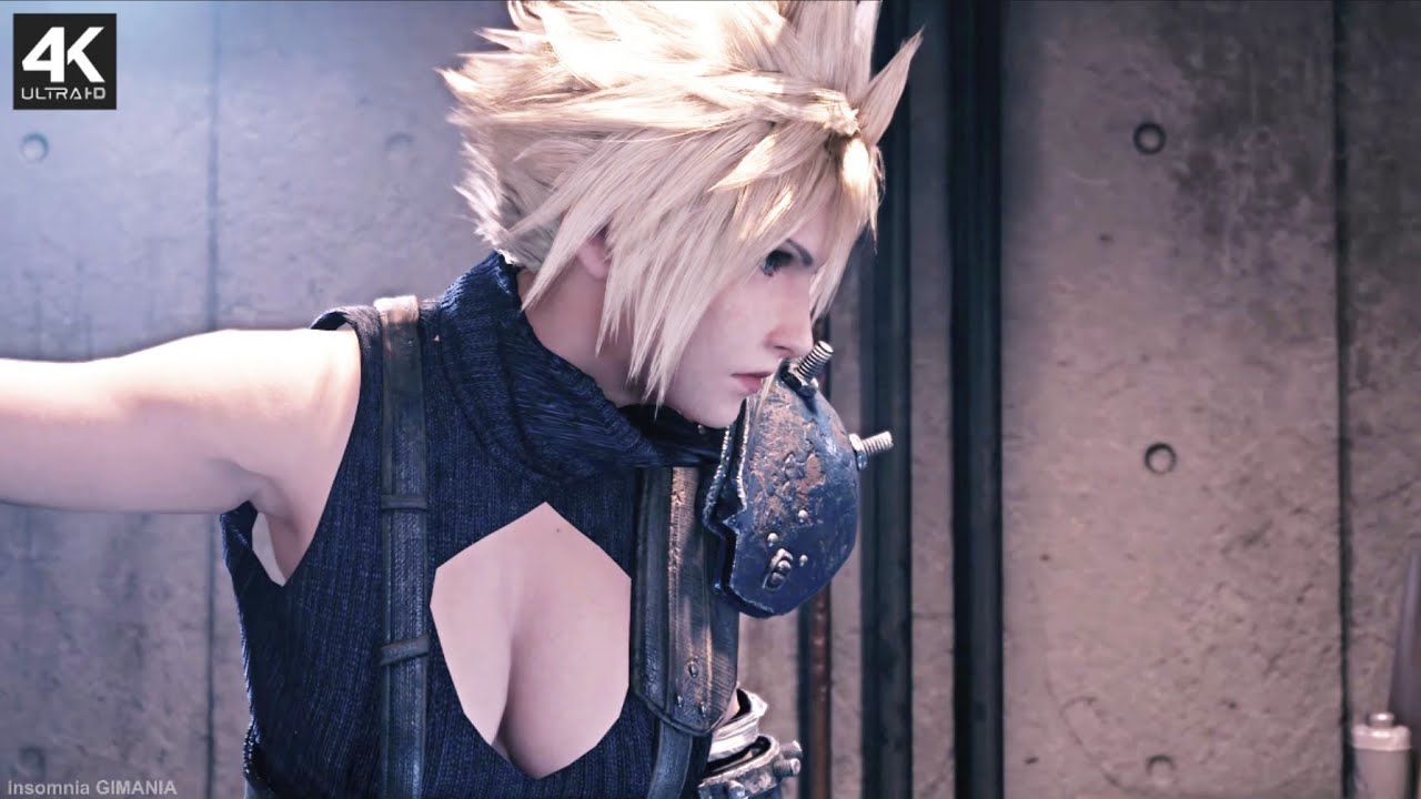Female Cloud Animation x Beefa Tifa Gainsbro Room 4K Final Fantasy VII 7 %