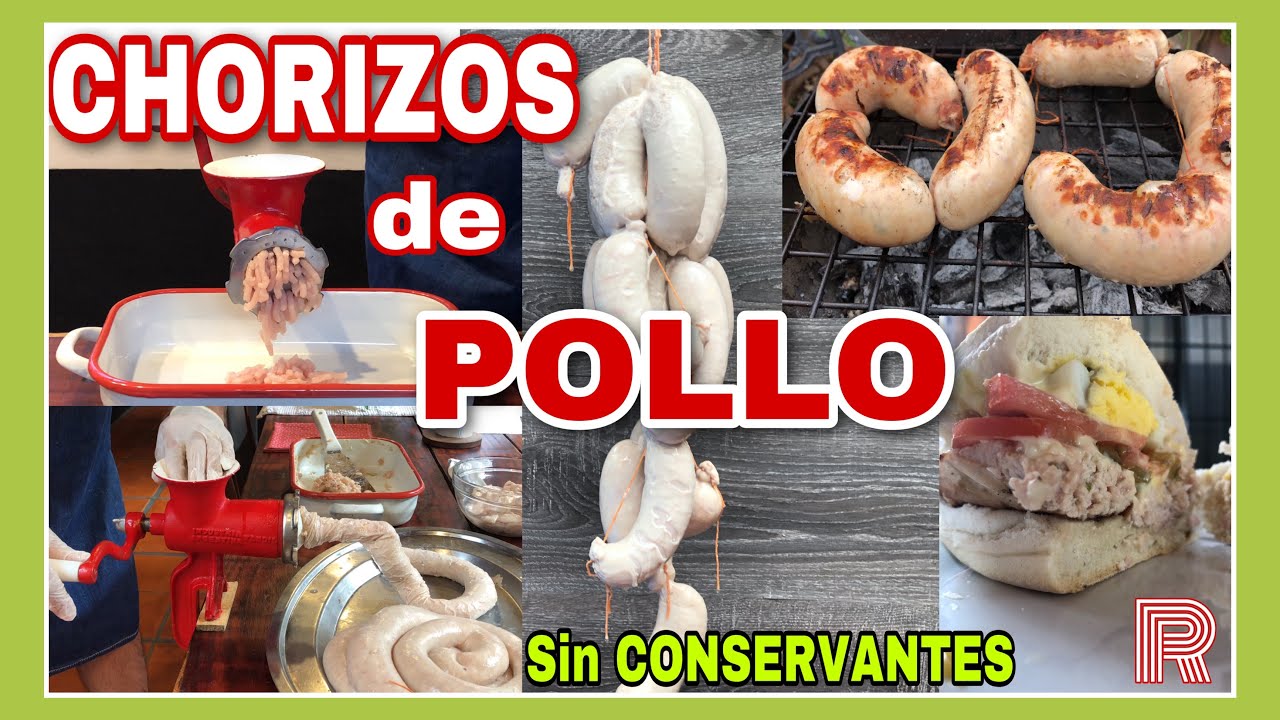 👉🏻CHORIZOS de POLLO Caseros | SIN conservantes con el PASO a PASO completo.