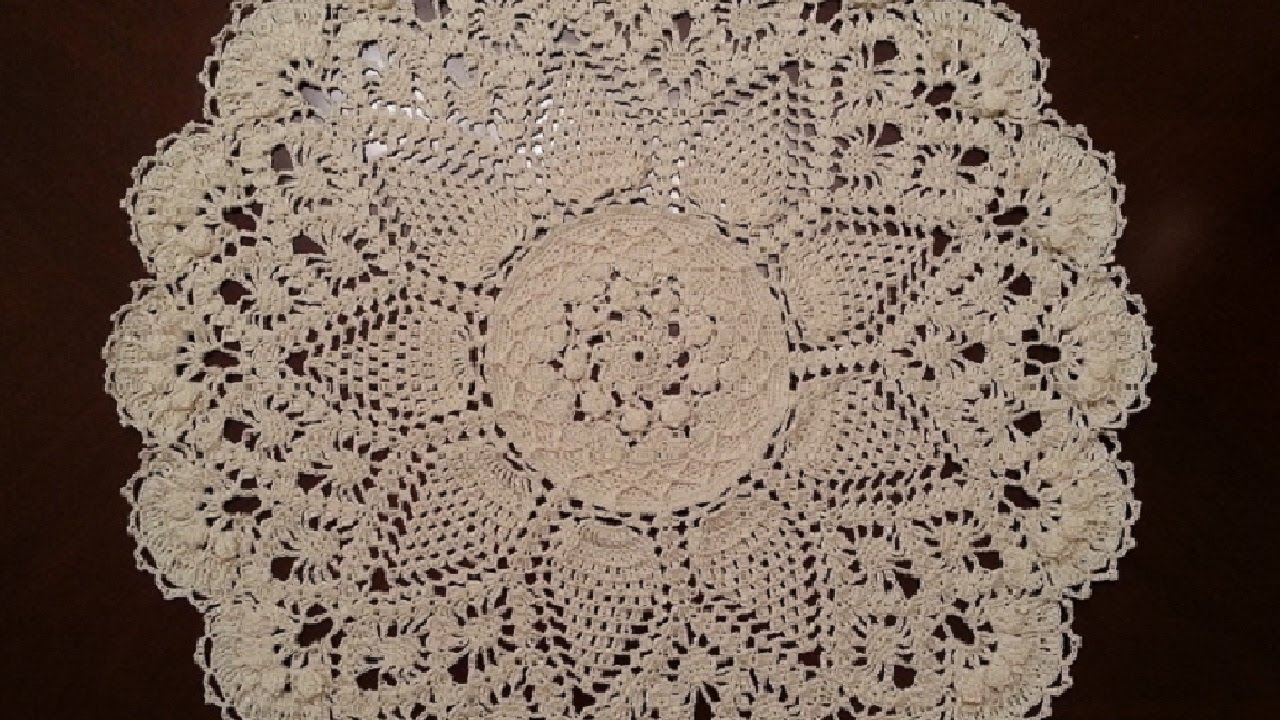 Crochet Doily - Splendid Pineapples Doily Part 3