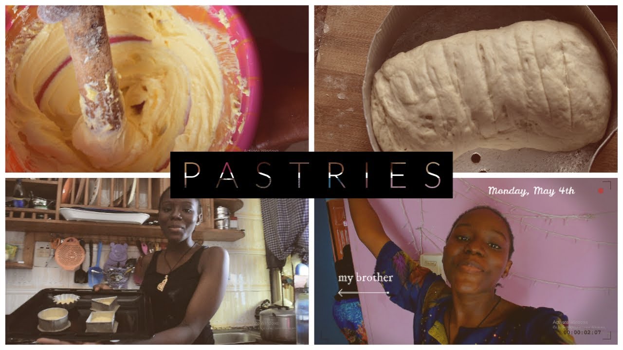 We baked bread, cake and other pastries.