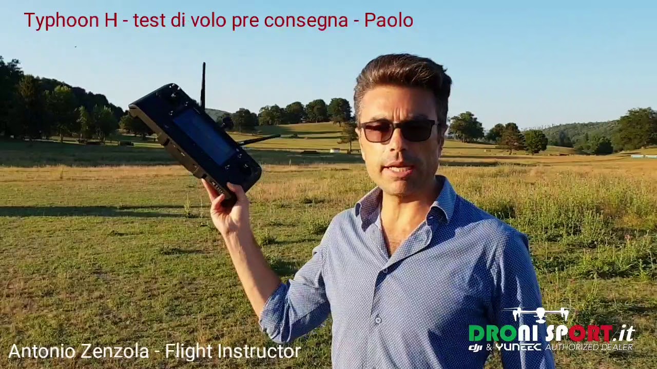 Typhoon H realsense test di volo consegna sig. Paolo