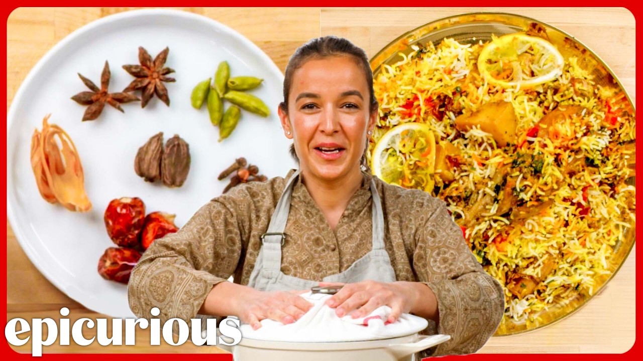 Как пакистанский шеф-повар готовит традиционное куриное бириани | Passport Kitchen | Epicurious