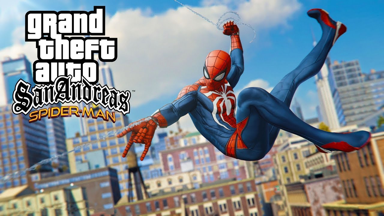 ЧЕЛОВЕК ПАУК в GTA San Andreas (МОД 2020)