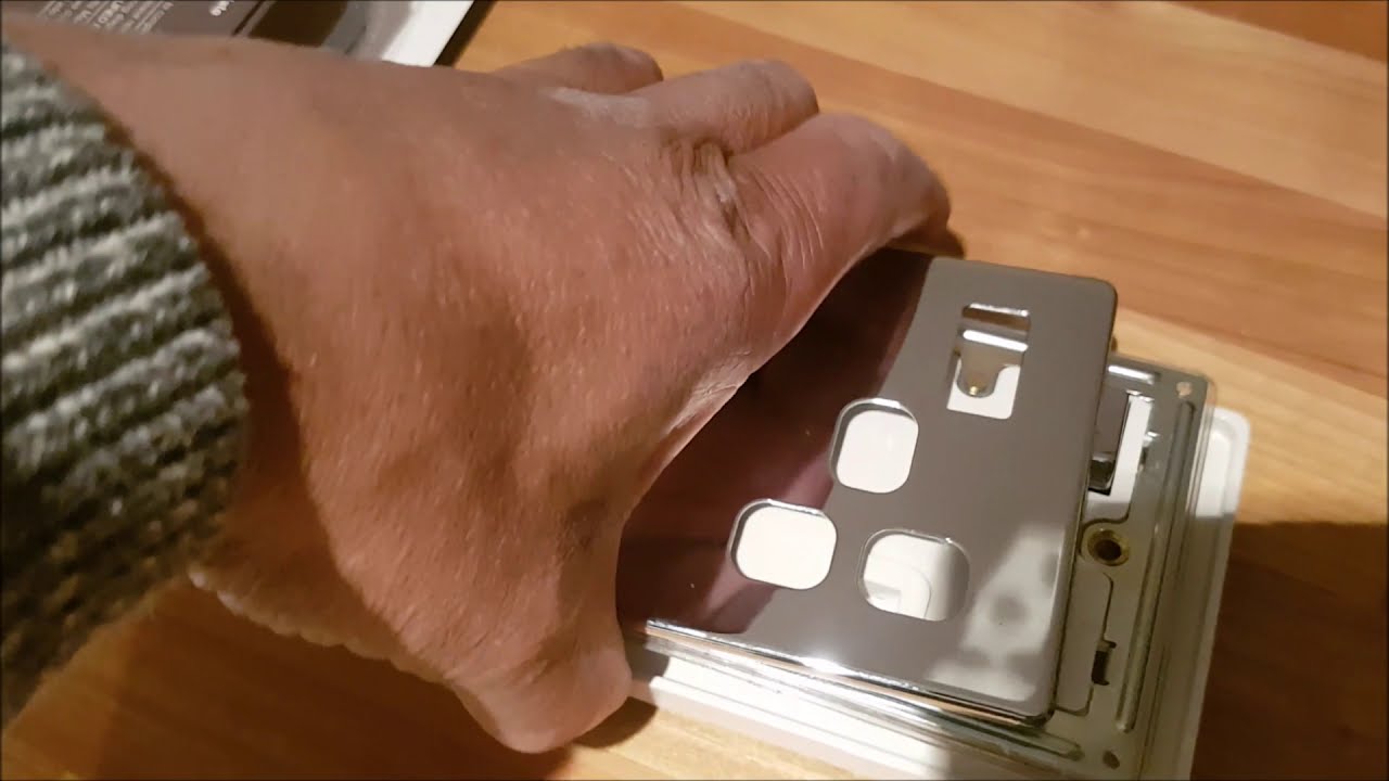 How to fit USB wall socket