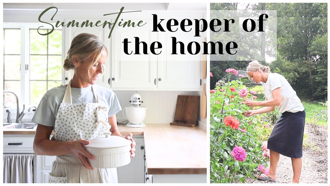 Keeper of the Home ~ Summertime Homemaking ~ Porch Refresh ~  Gardening ~ Cooking ~