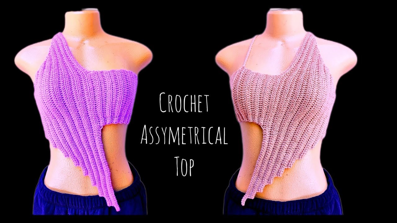 How to Crochet an Asymmetrical Top (Beginner Friendly)