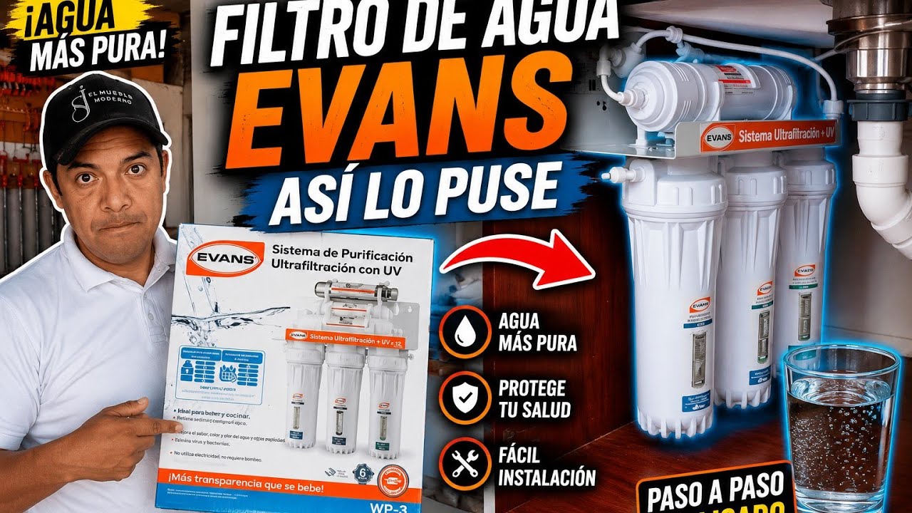 Intalación de Filtro de Agua Evans #yoreparotodo