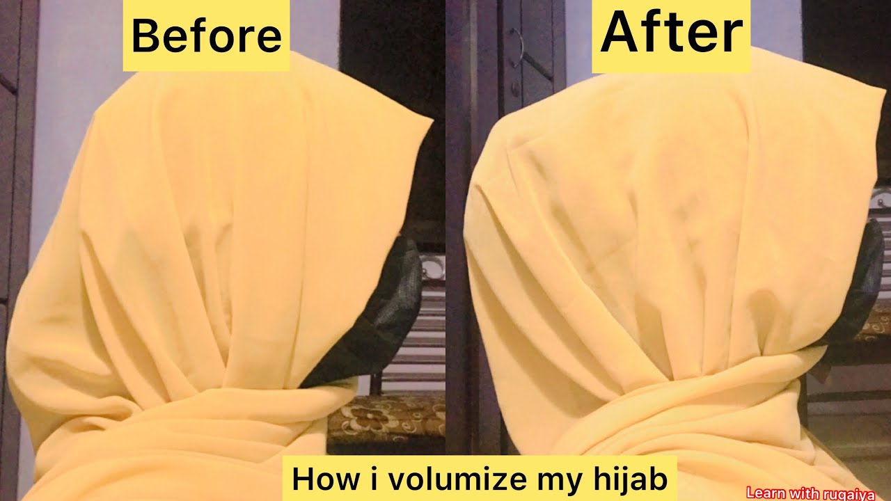 How to volumize hijab | hijab cap/bun to get volume | under hijab tutorial