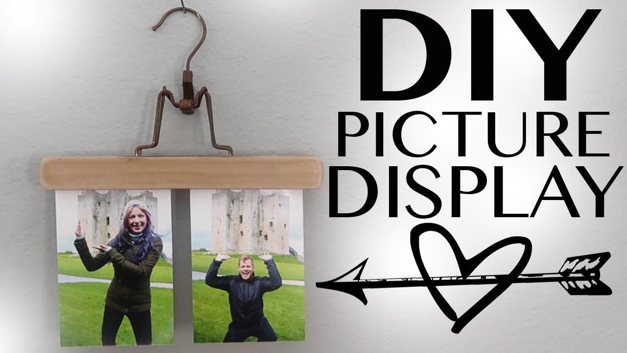 DIY Hanging Picture Display | Photo Wall Decor Upcycle