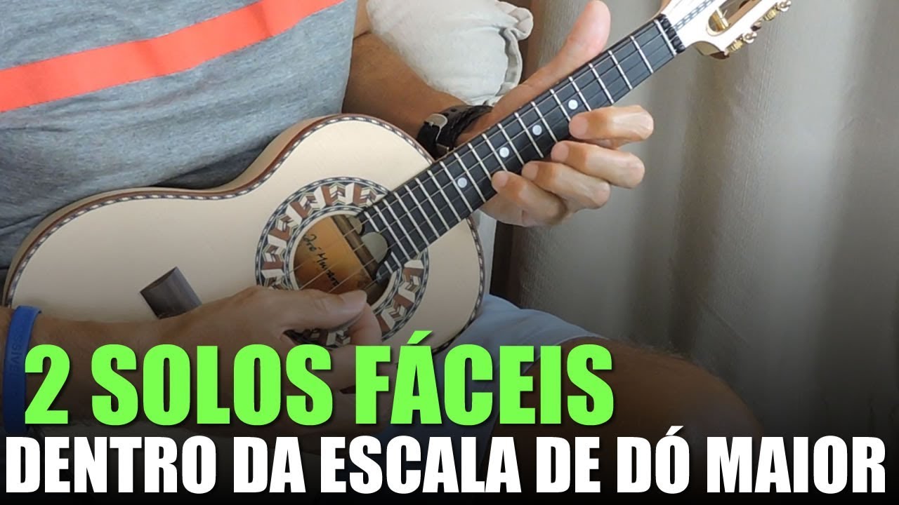 2 Solos Fáceis no Cavaquinho que Estão Dentro da Escala de Dó Maior - Professor Damiro