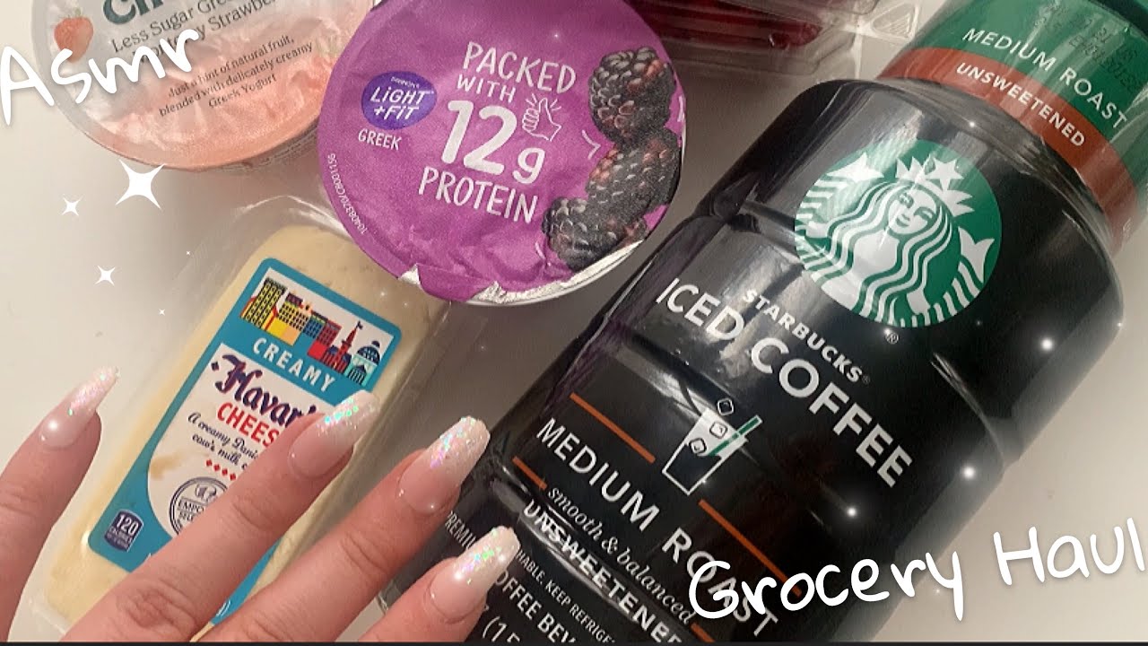 ASMR | Grocery Haul (tapping and scratching) ✨ Lofi