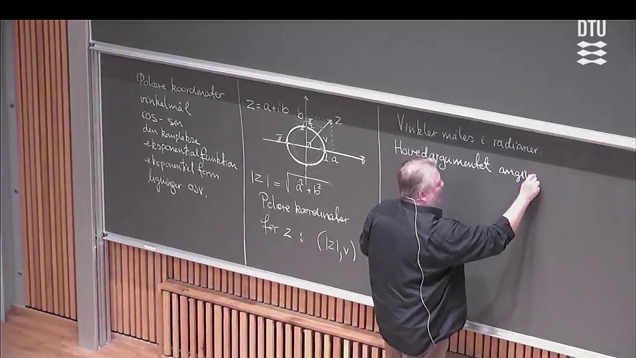 Uge 2 Store Dag (1/2) – Polære Koordinater og Eksponentiel Form – DTU Mat 1 E18 Skema B med Michael